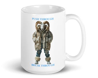 Caneca branca brilhante (Ram)