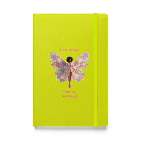 Hardcover bound notebook (Black Butterfly)