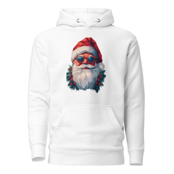 Unisex Hoodie (Cool Santa), Santa Hoodie, Cool Santa Hoodie, Christmas Gift, Christmas gift, Christmas hoodie