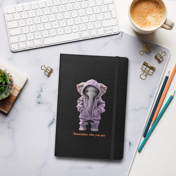 Hardcover bound notebook (Baby Elephant)