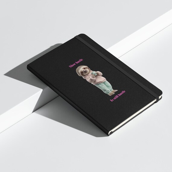Hardcover bound notebook (Sloth)