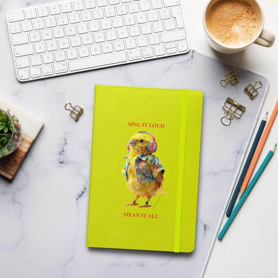 Hardcover bound notebook (CANARY)