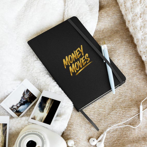 Hardcover bound notebook (Money Moves)