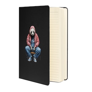 Hardcover bound notebook (Panda 3)