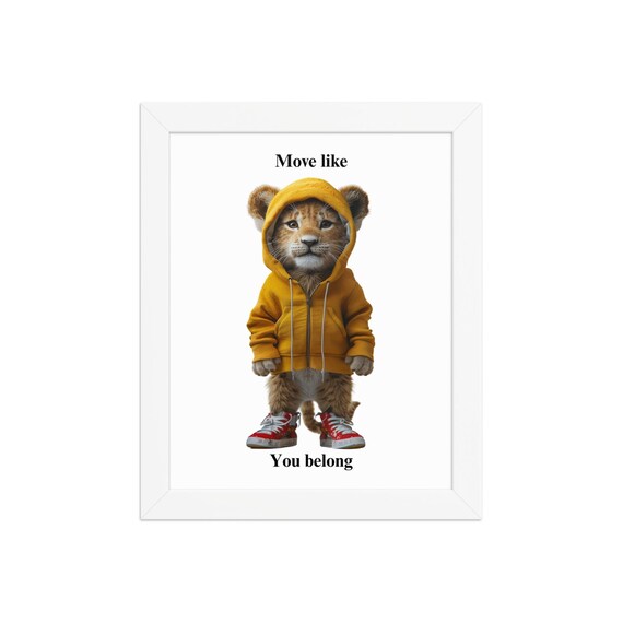 Framed poster (Lion Cub)
