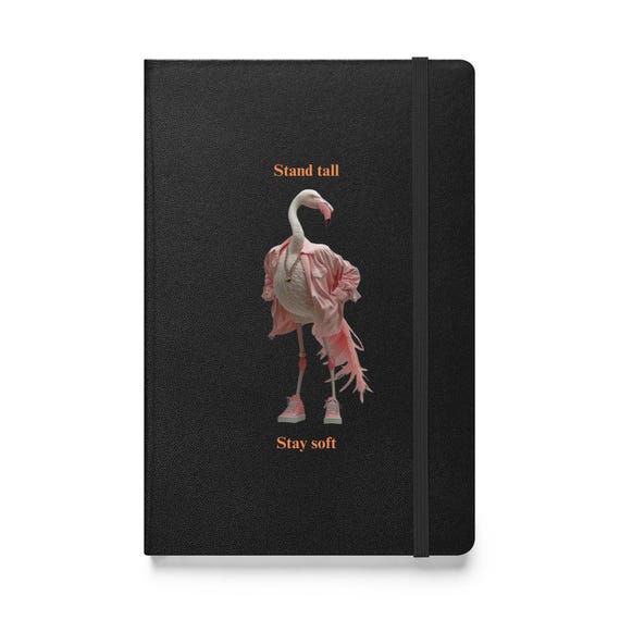 Hardcover bound notebook (Flamingo)