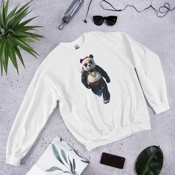Unisex Sweatshirt, Ugly Sweater, Christmas Sweater, Sweater Gift, Polar Bear Sweater, Polar Bear Santa