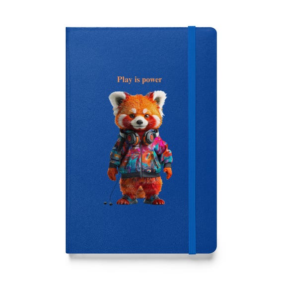 Hardcover bound notebook (Red Panda)