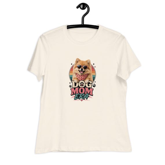 Women's Relaxed T-Shirt (Dog Mom Pomeranian)
