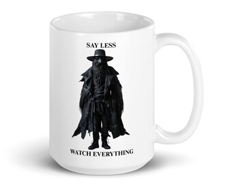 Caneca branca brilhante (Crow)