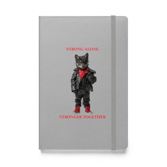 Hardcover bound notebook (WOLF PUP)