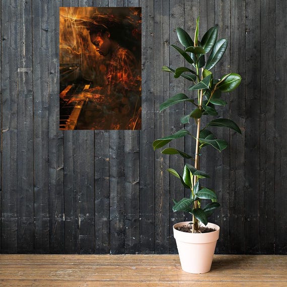 Black Art: Poster Print (The Pianist)