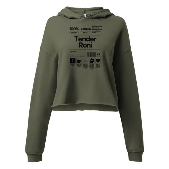 Crop Hoodie (Tender Roni)