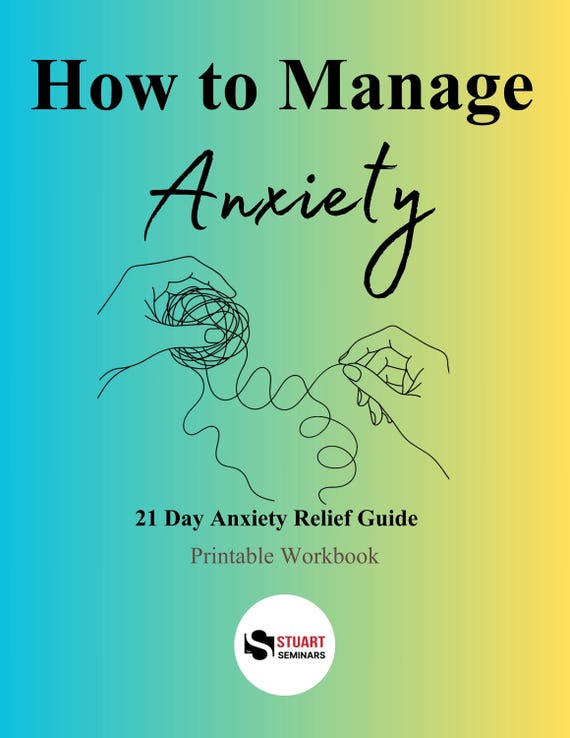 21-Day Anxiety Relief Workbook | Printable Mental Health Journal | Daily Tips for Calming Anxiety & Emotional Reset PDF