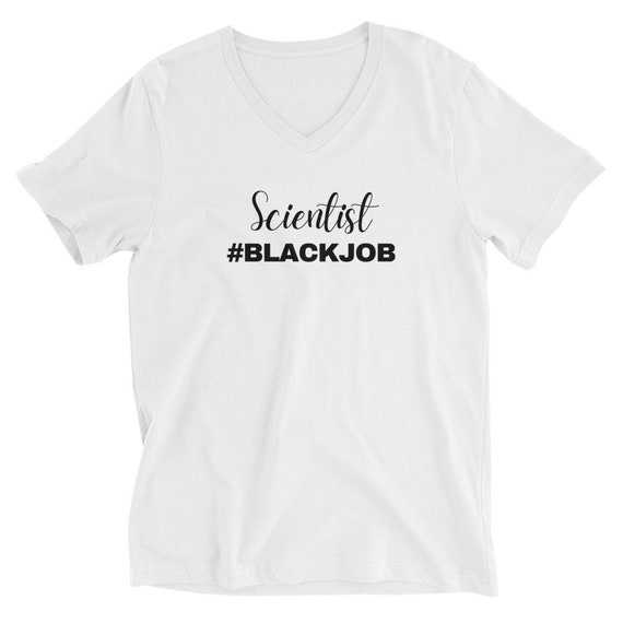 Unisex Short Sleeve V-Neck T-Shirt (Scientist)