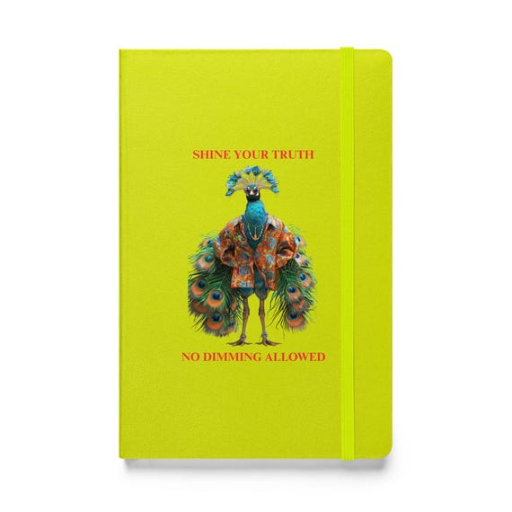 Hardcover bound notebook (PEACOCK)