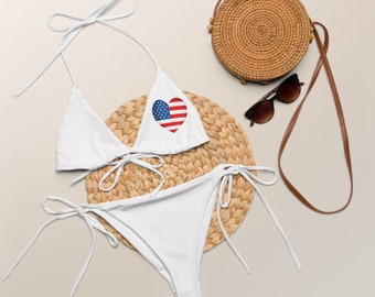 USA Bikini, All American bikini, 4th of July Bikini, America print bathing suit, USA Flag print Swimsuit, Independence Day Swim