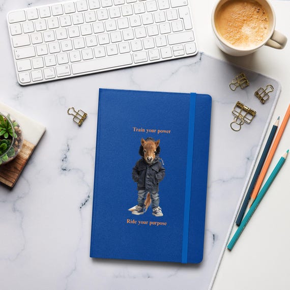 Hardcover bound notebook (Horse)