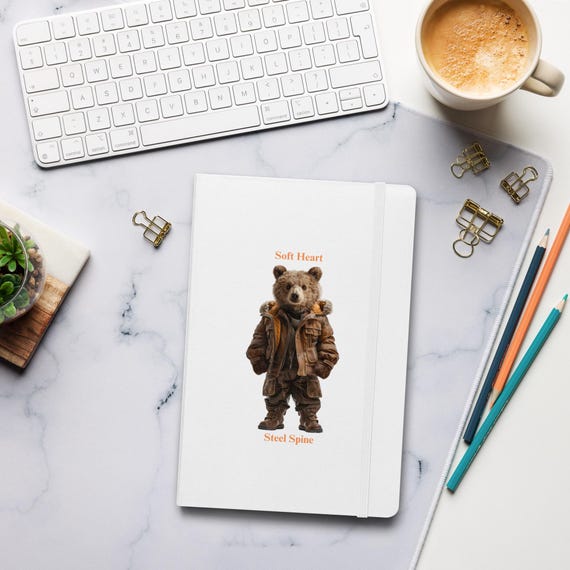 Hardcover bound notebook (Grizzly Cub)