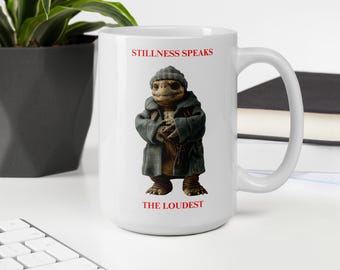 White glossy mug 15oz (TORTOISE)