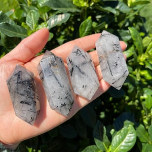 4 Rutilated Quartz Points