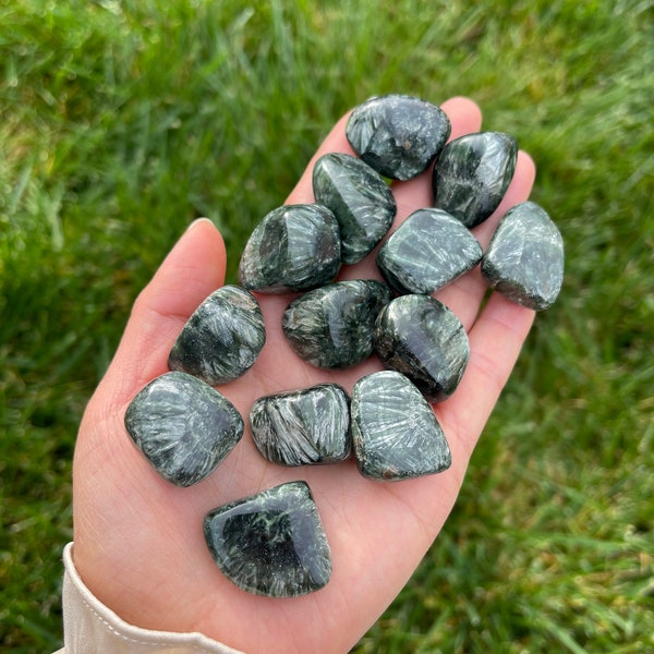 Seraphinite Tumble Stones