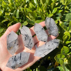 6 Rutilated Quartz Points