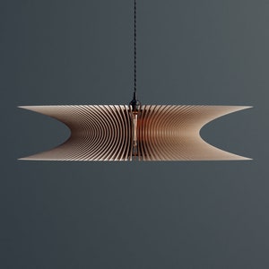 Asha - Wood Pendant Light / Modern light / Handmade Lamp / Ceiling Lamp/ Chandelier / Hanging Lights / Wood Lampshade / Lamp Shade 412