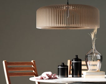Wood Pendant Light / Modern light / Handmade Lamp / Ceiling Lamp / Chandelier / Hanging Lights / Wood Lampshade / LampShade/ Housewarming 17