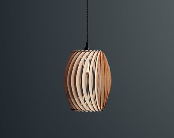 Wood Pendant Light / Modern light / Handmade Lamp / Ceiling Lamp/ Chandelier / Hanging Lights / Wood Lampshade / Lamp Shade/ Housewarming 74