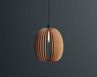 Wood Pendant Light / Modern light / Handmade Lamp / Ceiling Lamp/ Chandelier / Hanging Lights / Wood Lampshade / Lamp Shade/ Housewarming 13