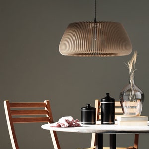 Wood Pendant Light / Modern light / Handmade Lamp / Ceiling Lamp / Chandelier / Hanging Lights / Wood Lampshade / LampShade/ Housewarming 19