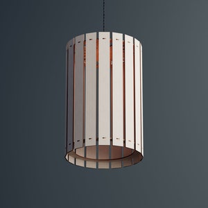 Wood Pendant Light / Modern light / Handmade Lamp / Ceiling Lamp/ Chandelier / Hanging Lights / Wood Lampshade / Lamp Shade/ Housewarming 21 image 3