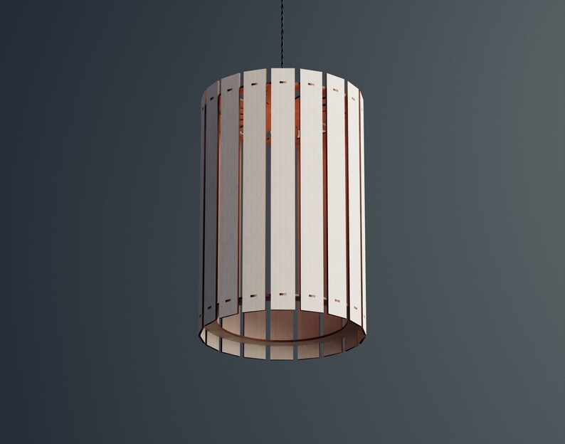 Wood Pendant Light / Modern light / Handmade Lamp / Ceiling Lamp/ Chandelier / Hanging Lights / Wood Lampshade / Lamp Shade/ Housewarming 21 image 3