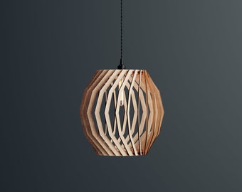 Wood Pendant Light / Modern light / Handmade Lamp / Ceiling Lamp/ Chandelier / Hanging Lights / Wood Lampshade / Lamp Shade/ Housewarming 73