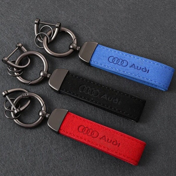 Audi Styled Alcantara Key Chain