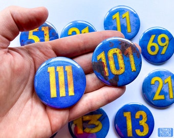 Custom Vault Suit Buttons