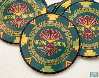 Sierra Madre Chrome Gold Stickers