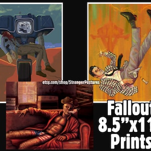 Fallout Prints - 8.5x11&quot; prints inspired by Fallout 4 and New Vegas