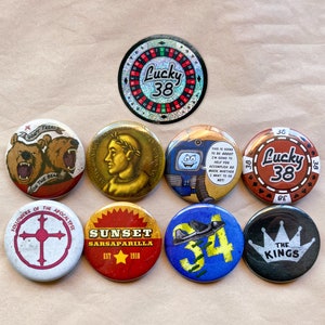The Courier Essentials Bundle - Glitter Edition - 4 or 8 Button set with Glitter Platinum Chip Sticker