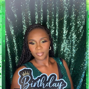 Birthday Photobooth props, Custom made, PVC (polyvinyl Chloride), reusable high quality Photobooth props.