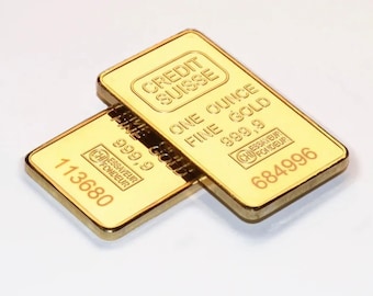 1oz Faux Gold Bars for Display and Collection Only; Fake Gold Bars