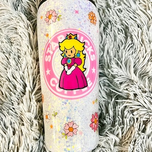 Princess Peach Starbucks Style Tumbler