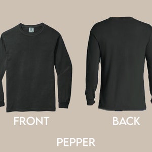 Comfort Colors 6014 Adult Heavyweight Long sleeve tee blank | blank long sleeve t-shirt