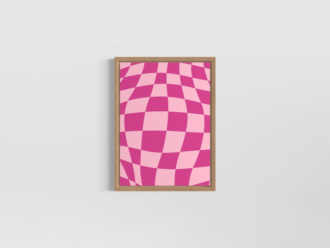 Pink Digital Prints, Retro Wall Art Prints, Retro Poster, Digital
