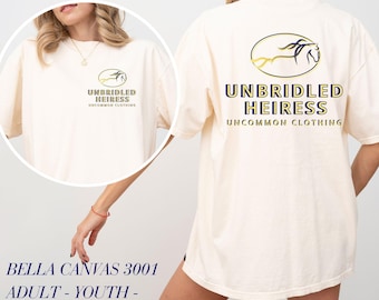 Custom Bella Canvas Logo Design Front & Back Shirt, Company Logo Merch, Team Shirt, Personalized Logo T Shirt, Matching Family Tees