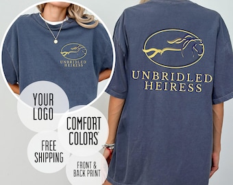 Custom Comfort Colors Logo Shirt, Business Logo T-Shirt, Company Merch Tee, Personalized Team Uniforms