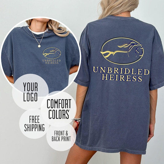 Custom Comfort Colors Logo Shirt, Business Logo T-Shirt, Company Merch Tee, Personalized Team Uniforms