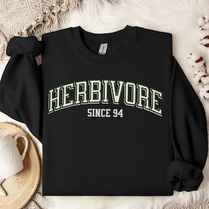 Custom Vegan Sweatshirt, Personalized Vegetarian Sweatshirt, Custom Year Shirt Vegan Sweatshirt, Vegan Sweatshirt for Women, Vegetarian