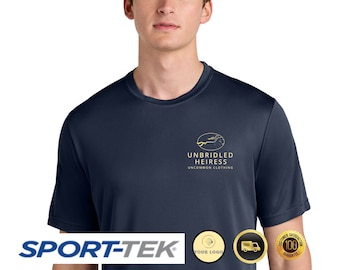 Custom Logo Performance Moisture Wicking Tee, Customized Front and Back Logo Dry Fit Shirt, Matching Team Shirts, Personalized Brand Shirt